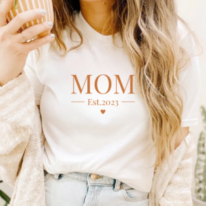 T-shirt personnalisé Maman avec la date